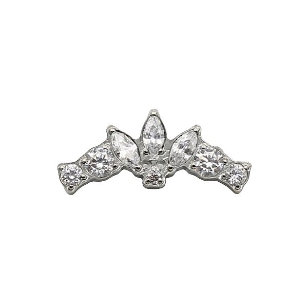 Joia Cluster Triple Shuttle | Titânio | Piercing de Orelha