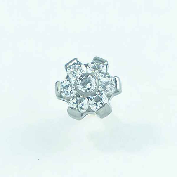 Joia Labret Flower | Titânio | Piercing de Orelha