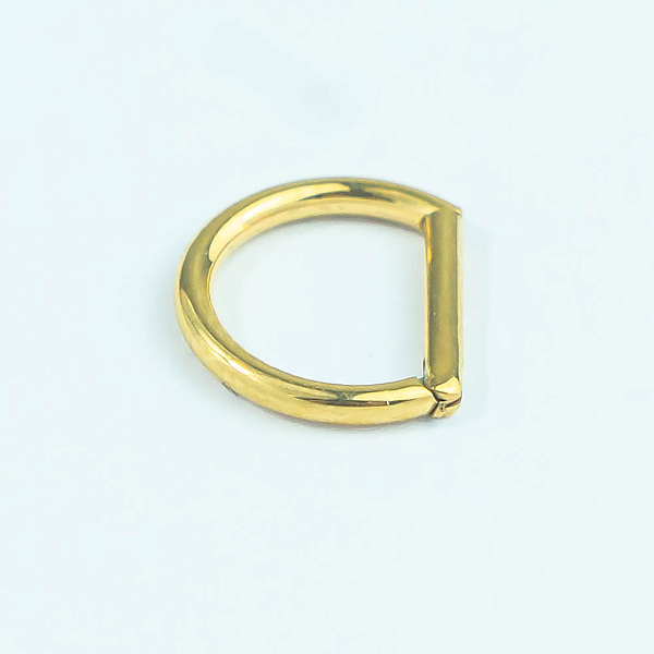 Segmento Haste Reta | PVD Gold | Piercing de Argola