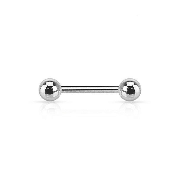 Piercing Reto Barbell 1.6" | Titânio