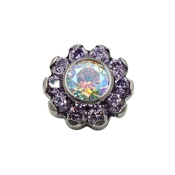 Joia Labret Power Flower | Titânio | Piercing de Orelha