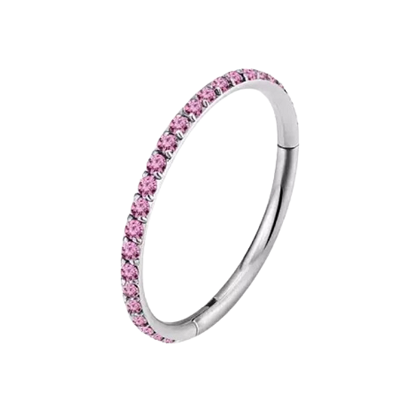 Segmento Cravejado Colors | Titânio | Piercing de Orelha
