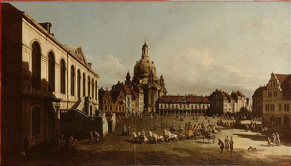 Praça Neumarkt em Dresden