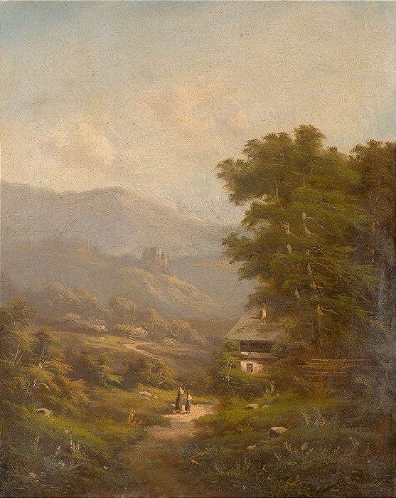 Paisagem com a montanha