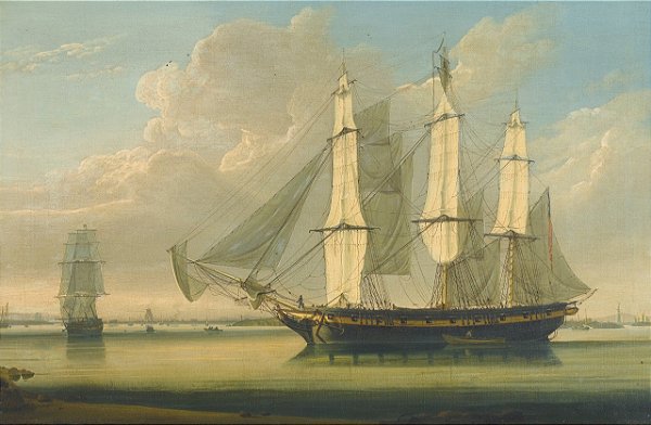 Um navio armado no Tâmisa