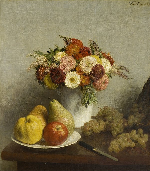 Flores e frutas