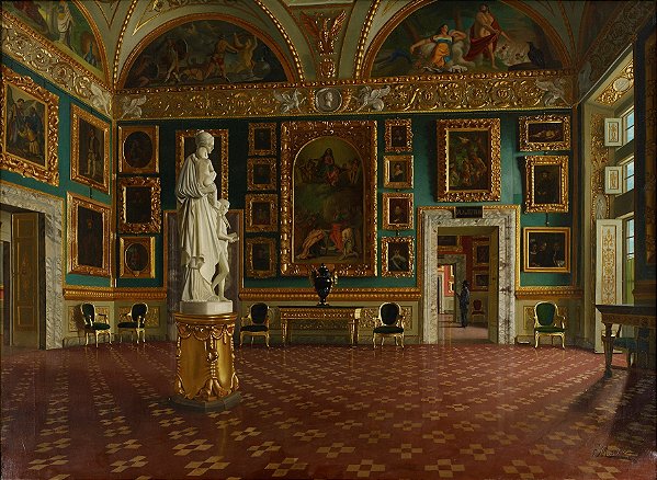 Salão da Ilíada no Palácio Pitti, Florença (c. 1870)