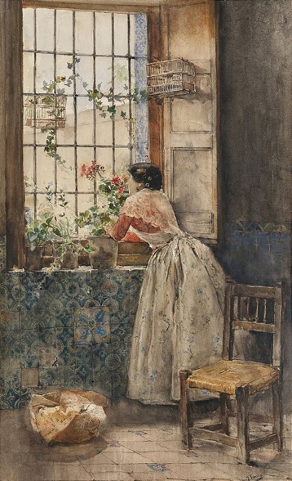 Valenciana à janela