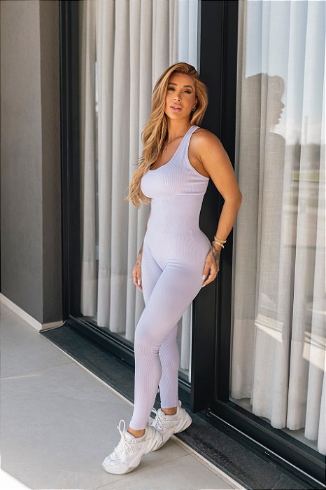 MACACÃO LONGO FITNESS JÚLIA - LILÁS