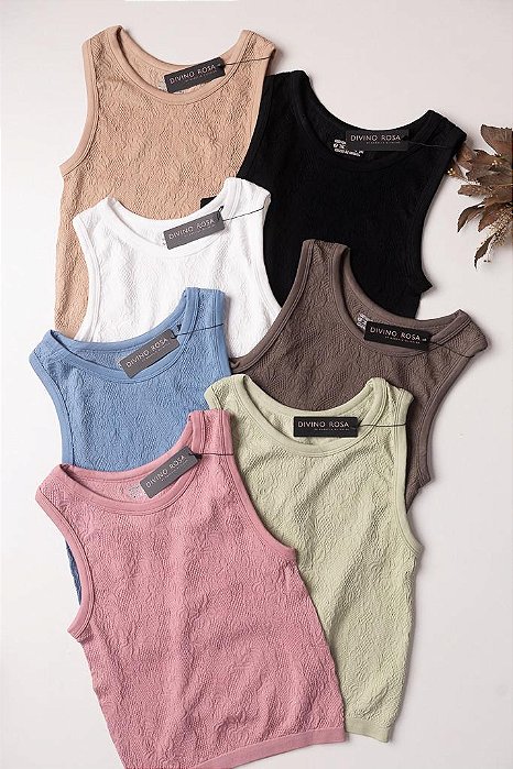 BLUSA FEMININA TEXTURIZADA PREMIUM EM MALHA COM ELASTANO