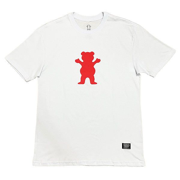 Camiseta Grizzly Og Bear White - Street Wear Company