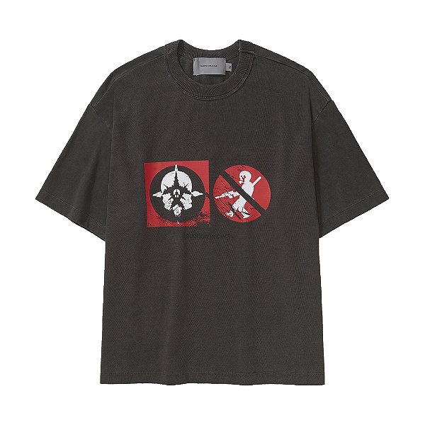 Camiseta Quadro Creations Sudden Impact Boxy Stoned Black