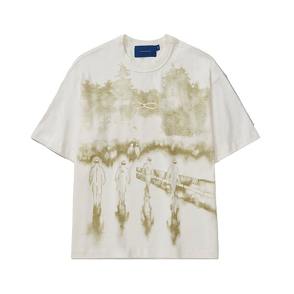 Camiseta Quadro Creations QC Paint Boxy Off White