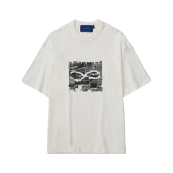 Camiseta Quadro Creations QC Notes Boxy Off White