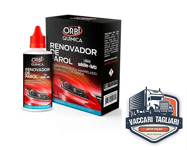 Renovador Líquido De Faróis Orbi Farol Novo Automotivo