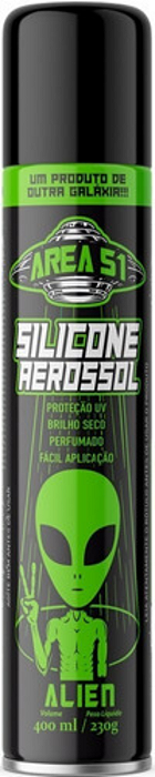 Silicone Aerossol Area 51 Perfumado Alien 400ml Central Sul