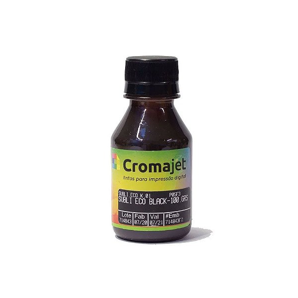 Cromajet PQF extra tinta sublimática black 100 ml