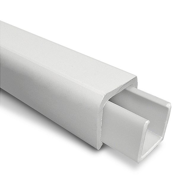 Perfil plástico para led de embutir em teto e parede