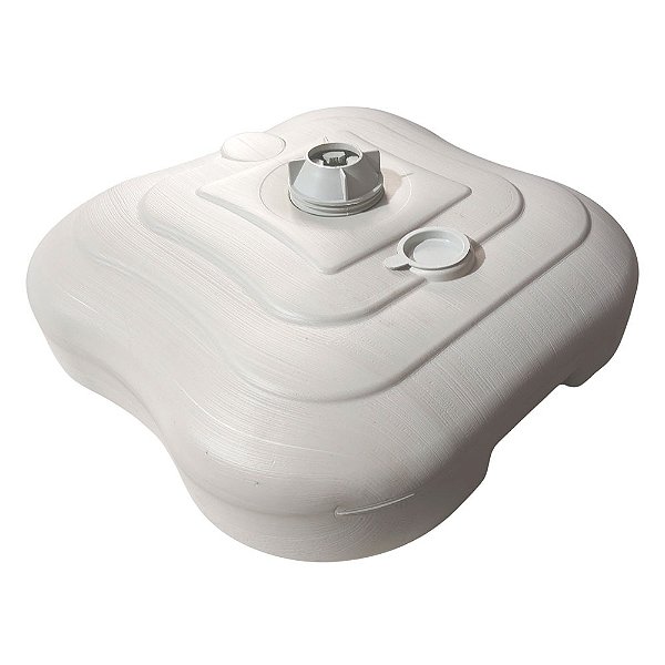 Base quadrada 15 L branca para wind banner, flag e guarda sol