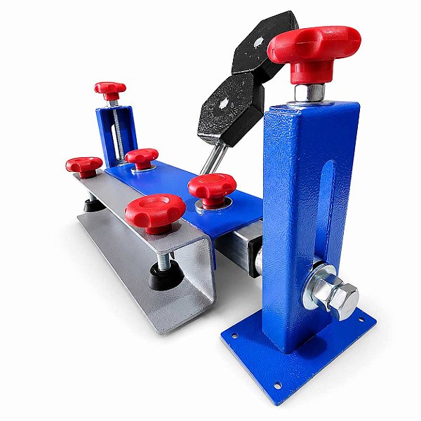 Garra para serigrafia Import, eixo com rolamento e ajustes X Y