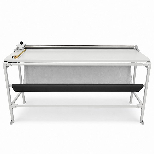 Refiladora duplo eixo 150 cm com mesa para papel, lona e vinil adesivo