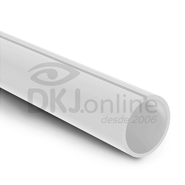 Perfil plástico C 3/4 (19 mm) PS branco barra 3 metros