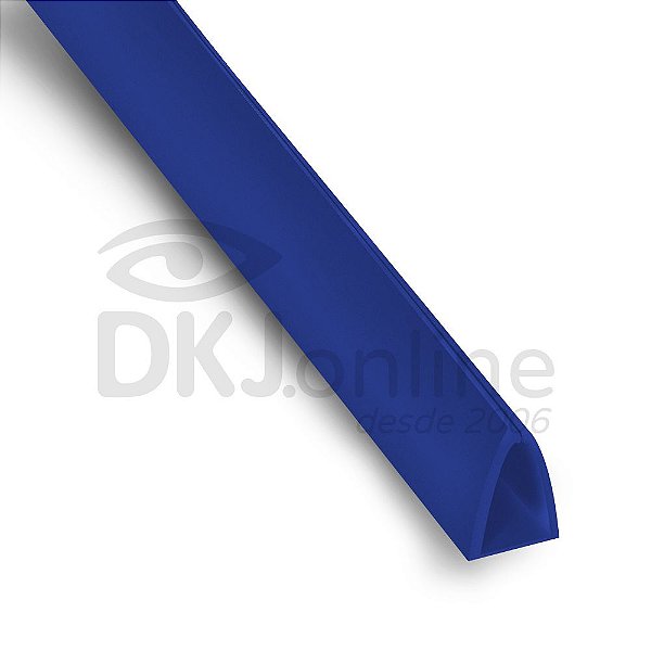 Perfil plástico Peg Doc PS (poliestireno) azul 20 mm barra 3 metros