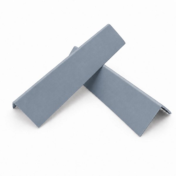 Cantoneira de proteção uso hospitalar 40x40 mm pearl gray fita dupla face