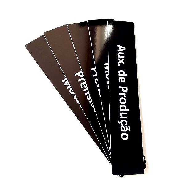 Plaquinha de cargos em ps para placa de admite-se