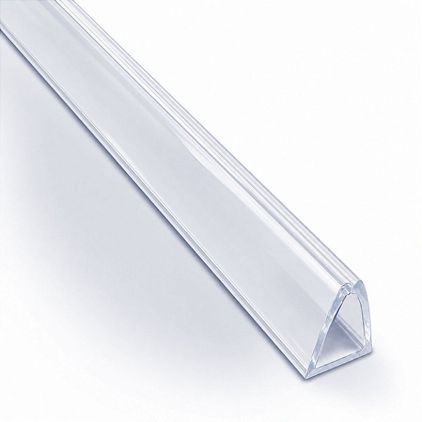 Perfil Peg Doc PVC cristal 15 mm barra 3 metros