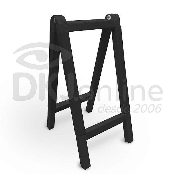 Cavalete 40x60 cm em PVC preto