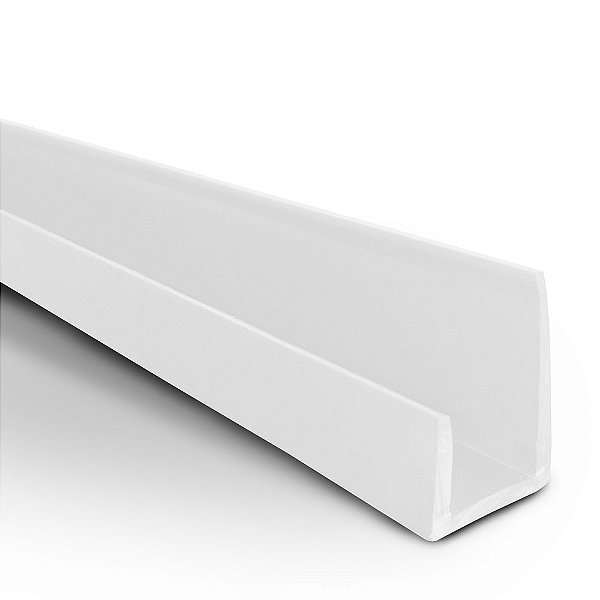 Perfil plástico J caderninho 10 mm