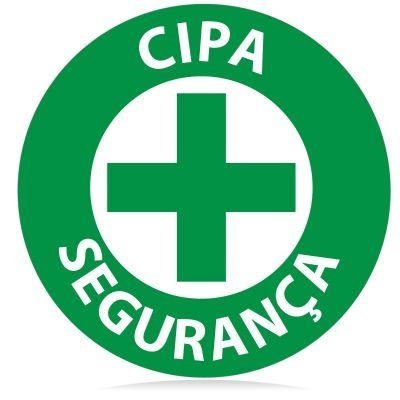 Cipa segurança - vinil adesivo para crachá ou capacete