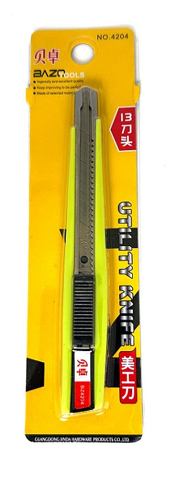 Estilete 9MM Capa Amarela Jet Blister