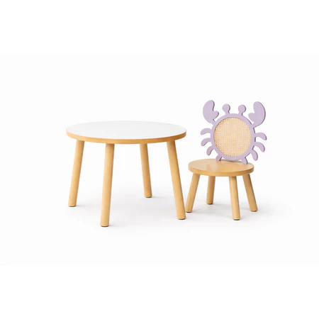 Mesa com uma Cadeira fundo do mar modelo CARANGUEJO