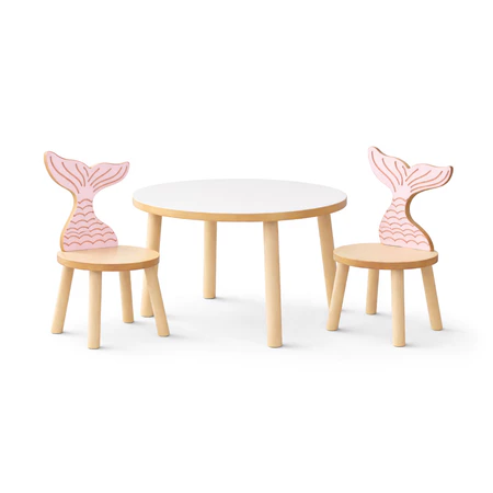 Mesa com duas cadeiras fundo do mar SEREIA