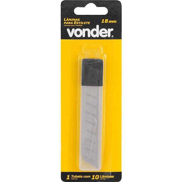 Lâmina para estilete 18 mm, blister, VONDER