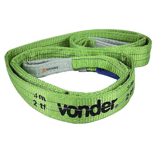 CINTA DE ELEVAÇÃO 4 M - 2 TONELADA VERDE