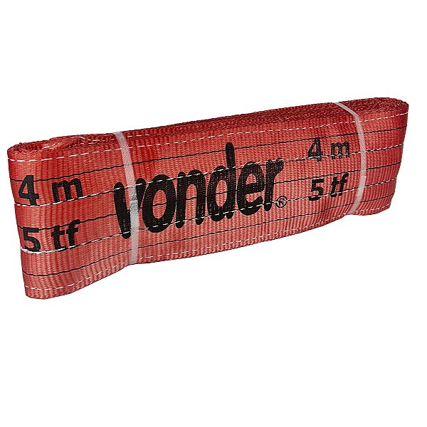 CINTA DE ELEVAÇÃO 4 M - 5 TONELADA VERMELHA