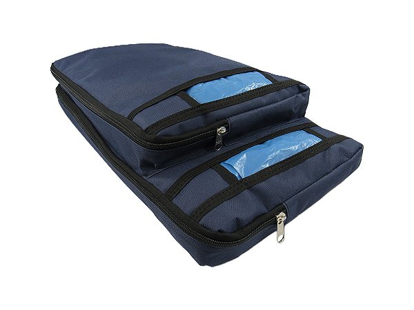 PORTA SACOLAS PARA LOJAS E SUPERMERCADOS DUAS MEDIDAS - AZUL