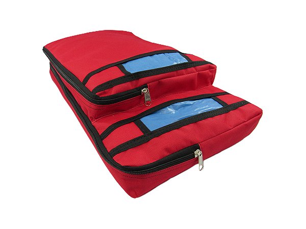 PORTA SACOLAS PARA LOJAS E SUPERMERCADOS DUAS MEDIDAS - VERMELHA