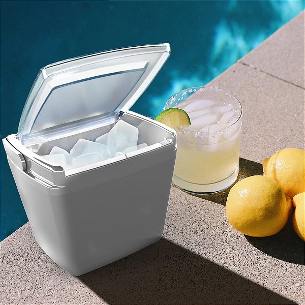 Mini Caixa Térmica Isotérmica Para Gelo 2,5 Litros Branca