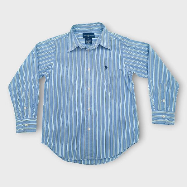 Camisa Ralph Lauren listrada azul