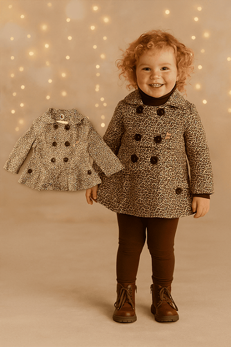 Casaco Animal Print Tip Top