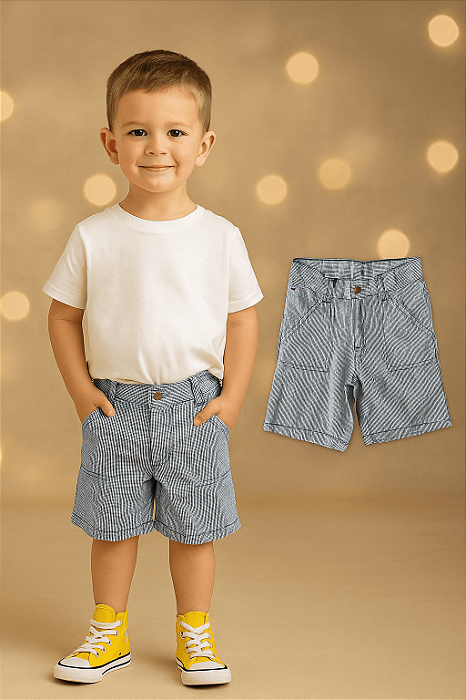 Bermuda Xadrez Tommy Hilfiger (4 anos)