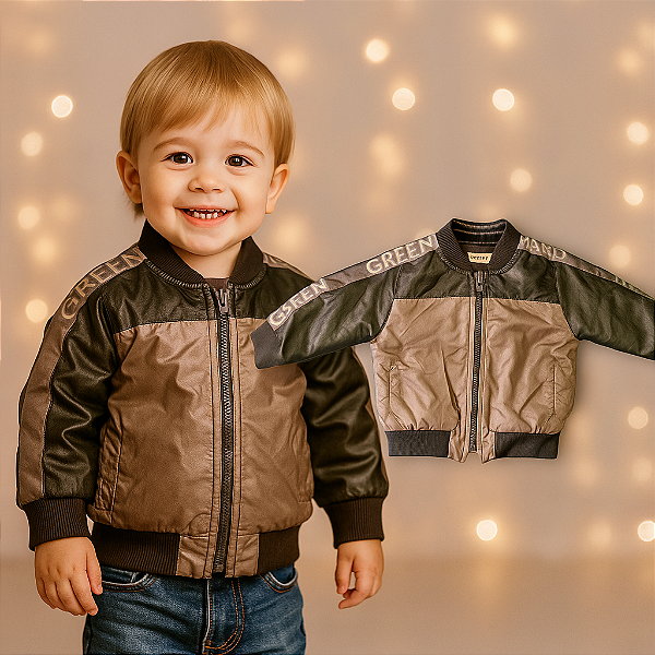 Blusa Puffer Green (12 a 24 meses)