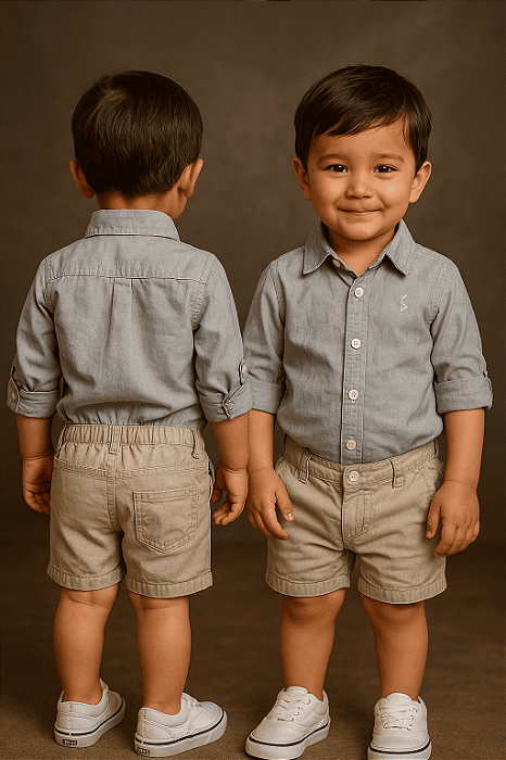 Body Bebê Lazy Cinza (Tamanho GG - 12 a 18 meses)