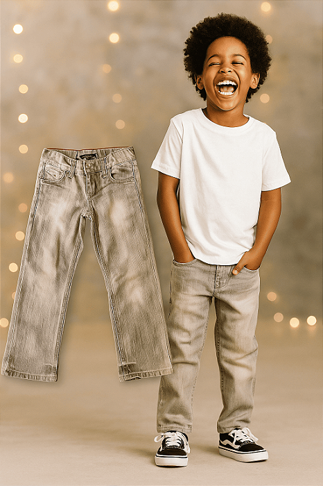 Calça Jeans Cinza desbotado Levi's (5 anos)
