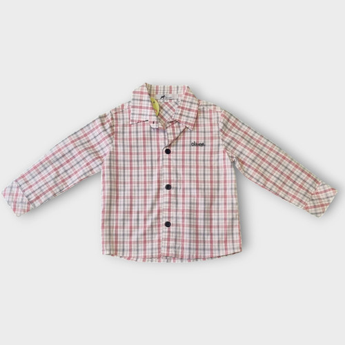 Camisa Bebê Quadriculada Oliver (12 meses)