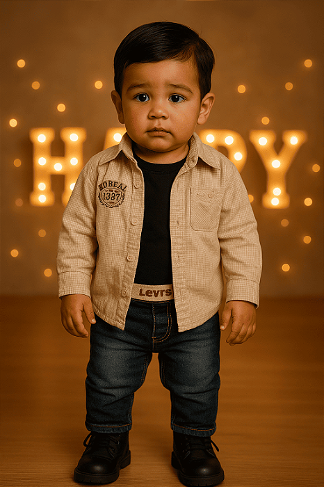 Camisa Bege Milon (2 anos)